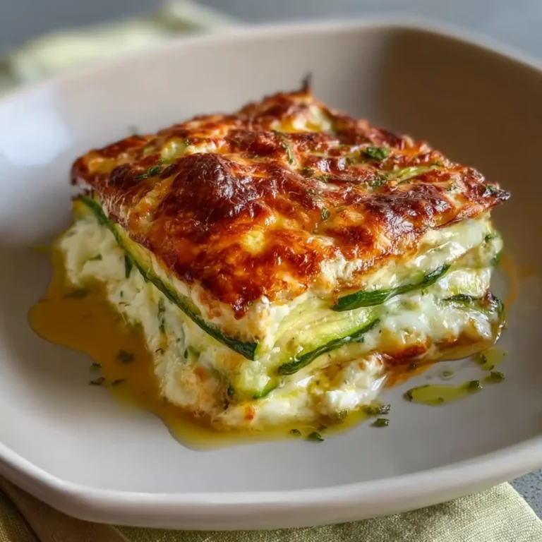 Zucchini Auflauf mit Hüttenkäse