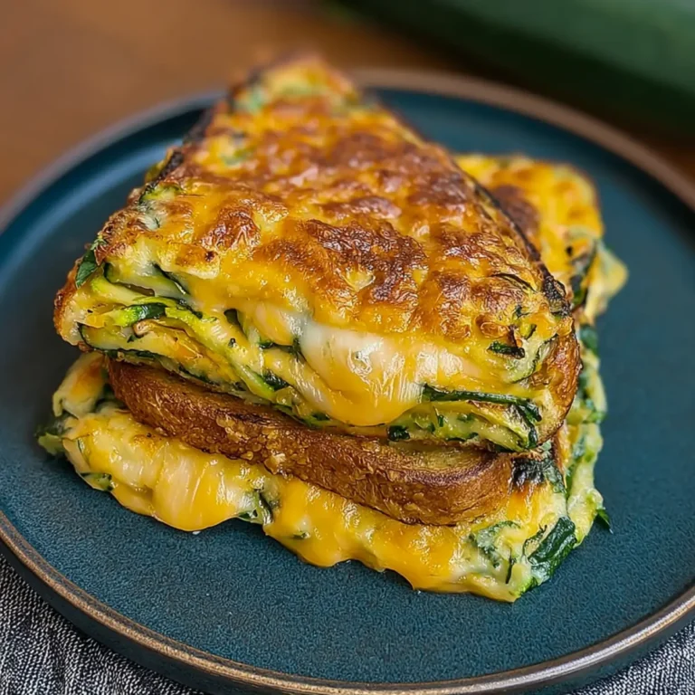 Zucchini Toast mit Käse
