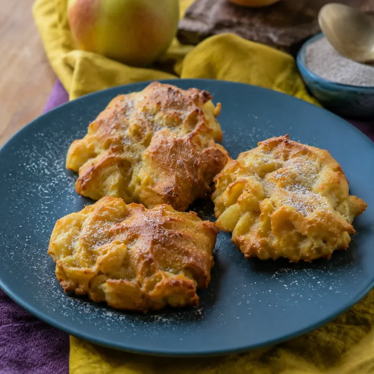 Apfel-Zimt Taler mit Zimt und Zucker