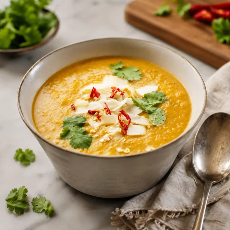 Asia Kürbissuppe mit Kokosmilch