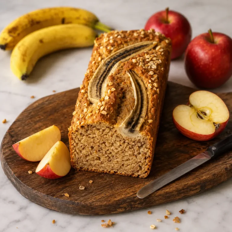 Bananenbrot mit Apfel