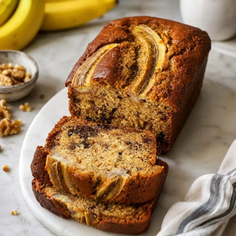 Bananenbrot mit Schokolade & Walnüssen