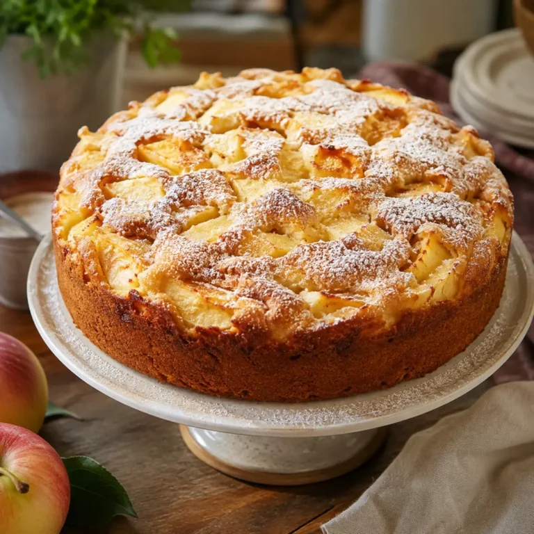 Der zarteste Apfelkuchen, der im Mund zergeht