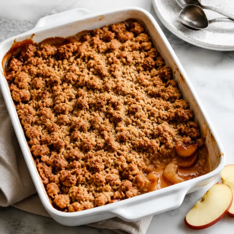 Veganer Apfel Crumble