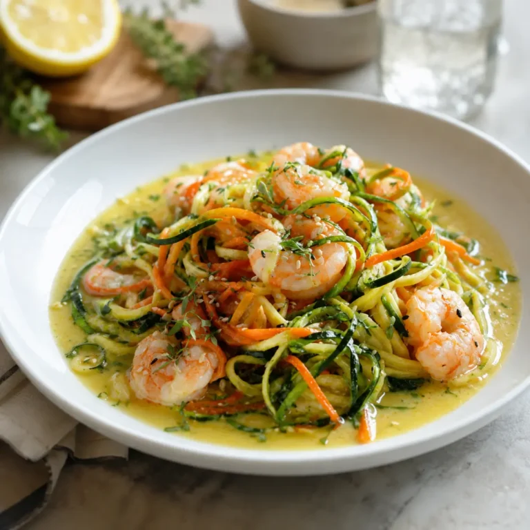 Wok mit Garnelen und Gemüse Spaghetti