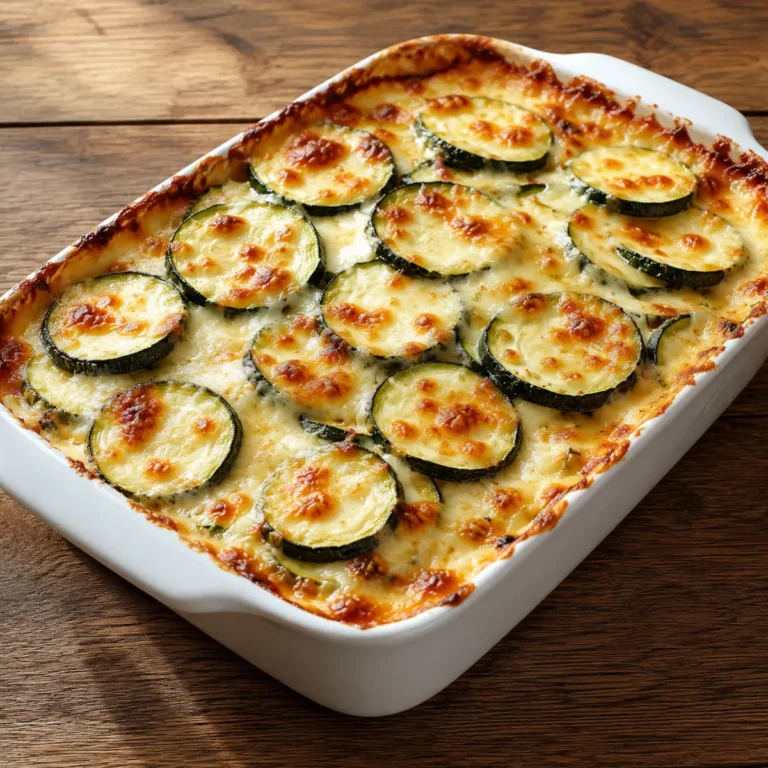 Zucchini Mozzarella Gratin